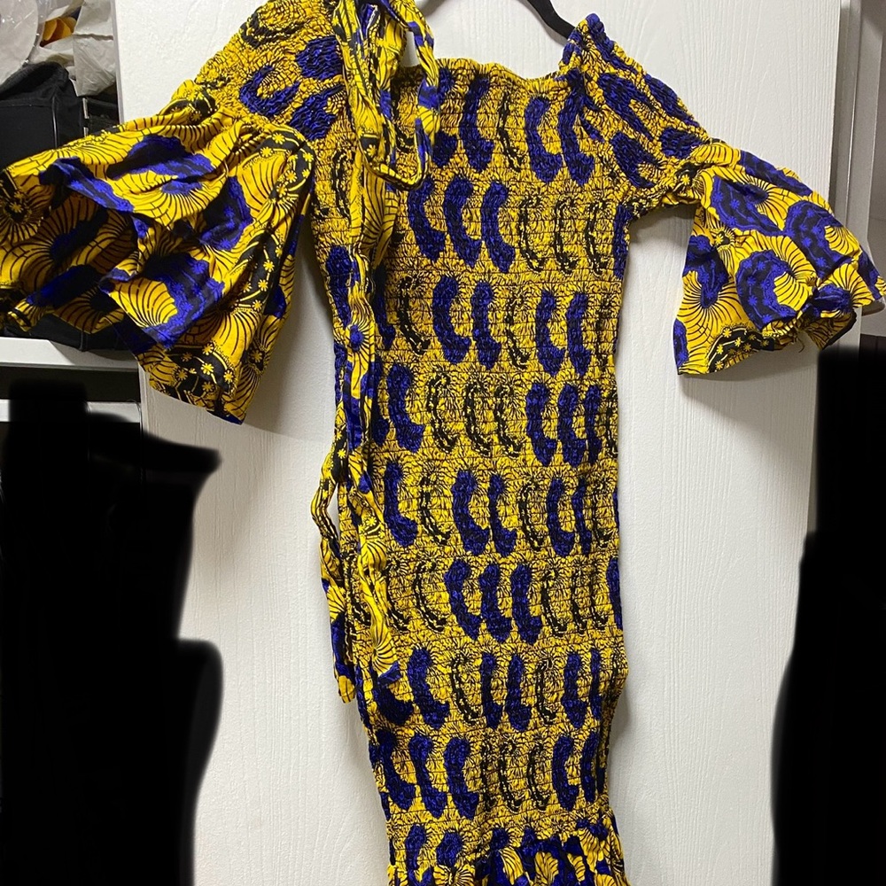 African Attire Dress and head wrap